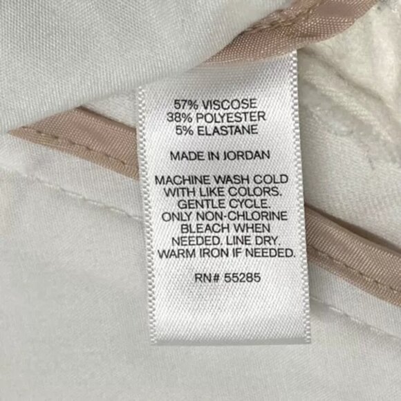 Express Editor Pants Women's Size 8 White Cropped Stretch Classy Career EUC - Picture 6 of 8